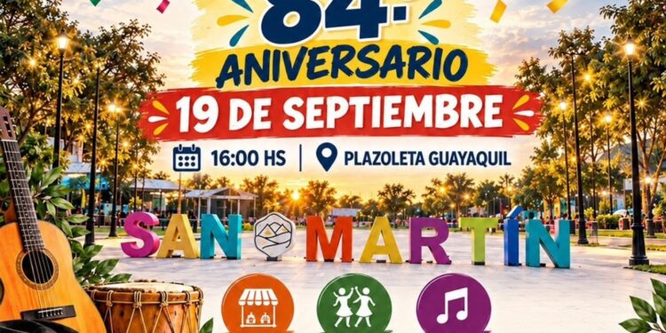 San Martín celebra su 84° aniversario: fecha, horario y todas las actividades en la Plazoleta Guayaquil