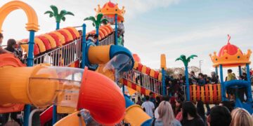 Rawson: el Parque Papa Francisco estrenó un juego único en Argentina