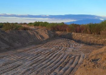 Albardón finalizó los trabajos de limpieza y saneamiento en el área de Tierritas
