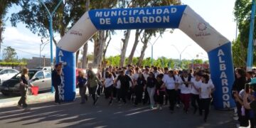 Albardón vivió una fiesta deportiva y familiar con la maratón del Colegio Nuestra Señora de los Desamparados