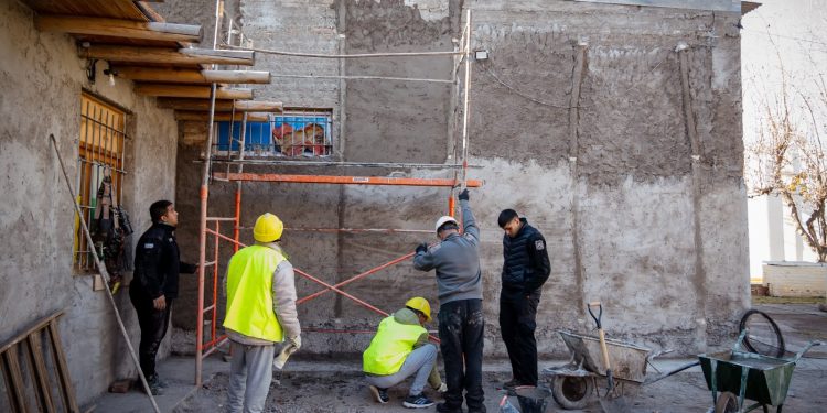 Las Personas Privadas de Libertad continúan trabajando en las mejoras en la Capilla del Carmen