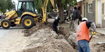9 de Julio: avanzan obras en barrios donde el agua se acumula cuando llueve