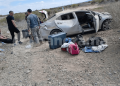 Impactante accidente en Ruta 40: un Toyota Corolla quedó destrozado
