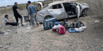 Impactante accidente en Ruta 40: un Toyota Corolla quedó destrozado